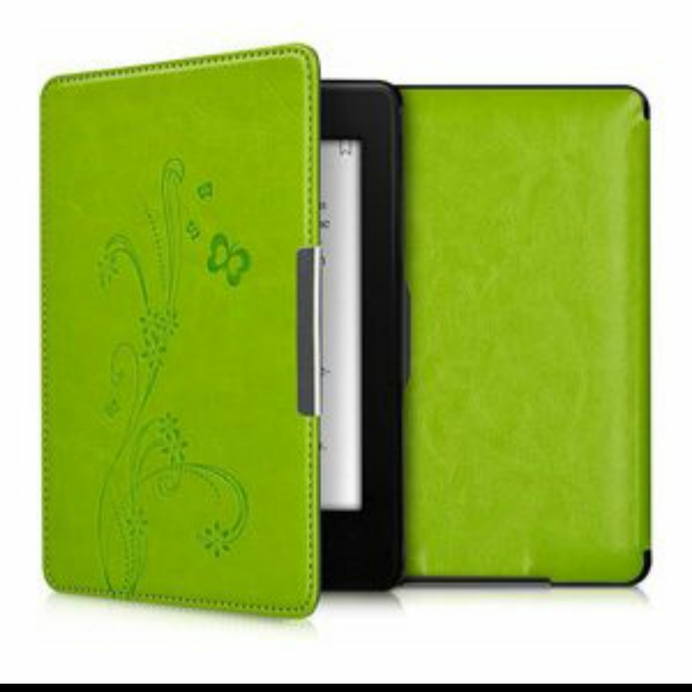New Light Green leather kwmobile Case for Kindle
